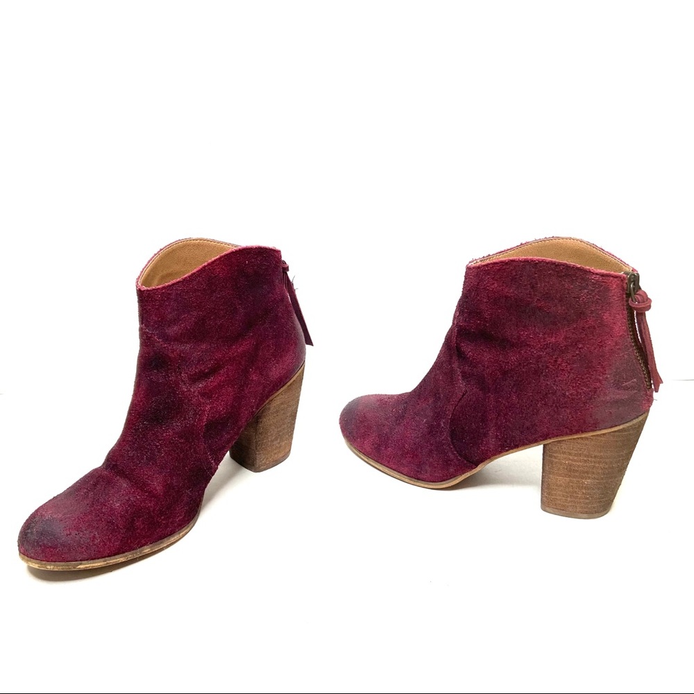 BP Leather Zip Ankle Bootie